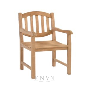 Double Oval Teak Armchair