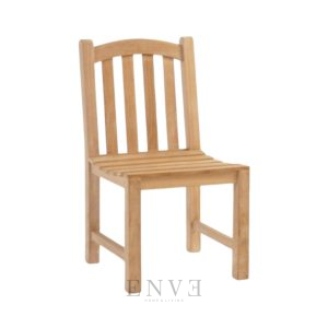 Oval Side Teak Chair