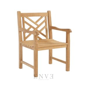 Crossback Teak Armchair