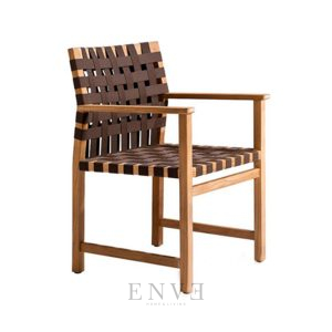 Webbing Teak Chair Minimalist