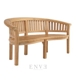 Banana Teak Loveseat Bench 153cm