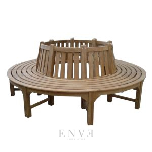 Tree Teak Bench Round 220cm