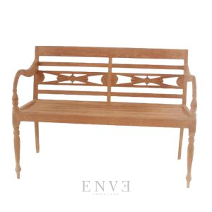 Batavia Loveseat Teak Bench 120cm