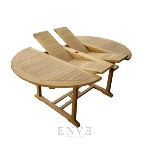 Double Extension Table Round 120-170cm
