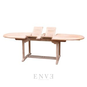 Double Extension Table Oval 160-240cm