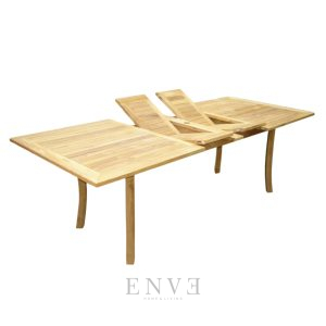 Double Extension Table Rectangular 4 Legs 180-240cm