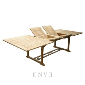 Double Extension Table Rectangular 196-296cm