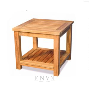 Teak Small Coffee Table With Shelf