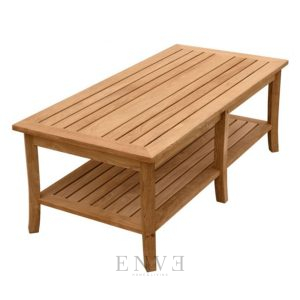 Seneca rectangular teak coffee table