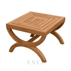 Fiori low teak side table
