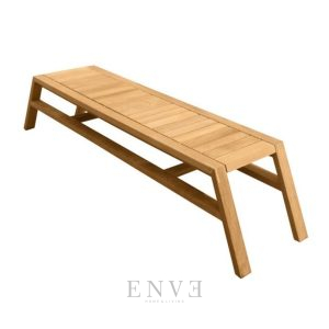 Summit teak umbrella side table