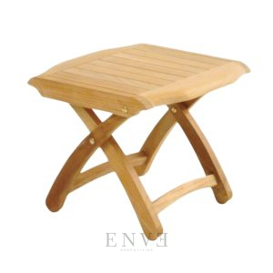 Footstool Teak Table Folding Leg