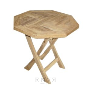 Teak Folding Table Octagonal Small 50cm