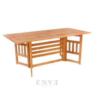 Rectangular Canton Teak Folding Table 140cm