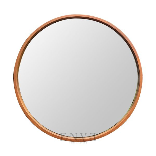 Pascha Wooden Rounded Mirror