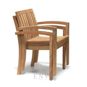 York Stacking Teak Armchair