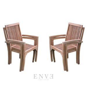 Monaco Stacking Teak Chair