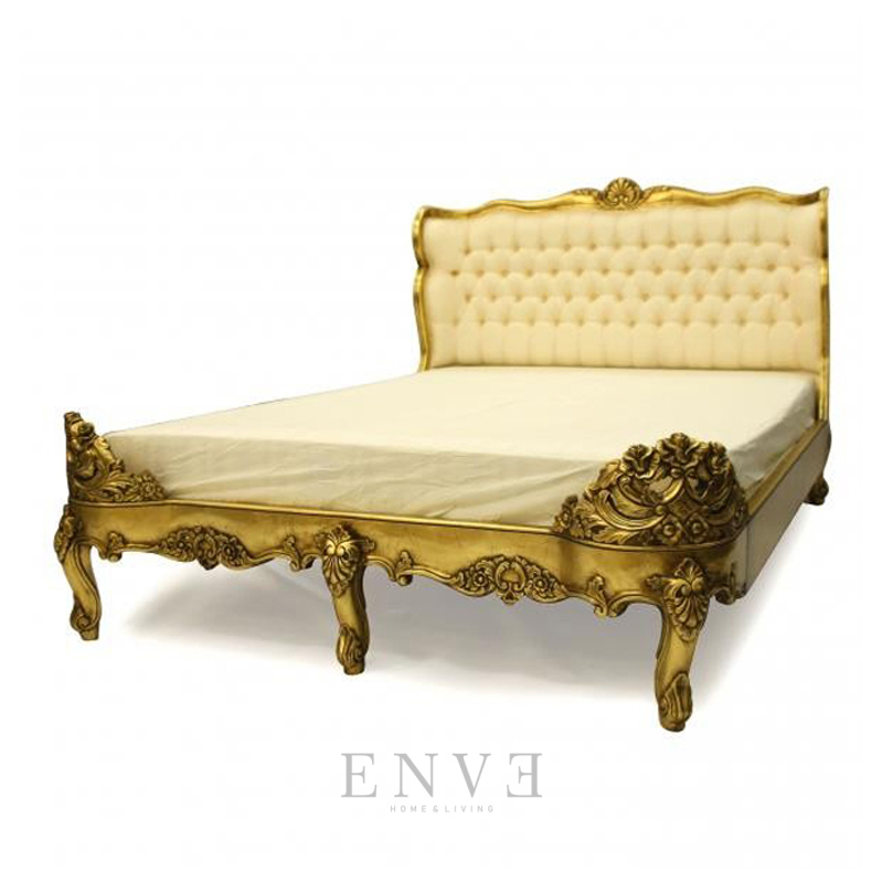 Kamandanu Luxury Gold Bed Frame