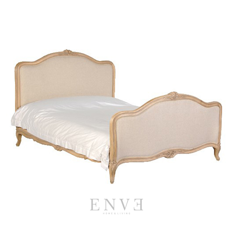 Digy Bed Frame Wooden With Upholstery