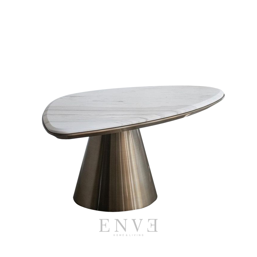 Meja Kopi Stainless Steel Modern