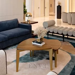 Meja Tamu Modern Minimalis Kayu Jati