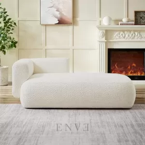 Kursi Sofa Ruang Santai Minimalis Modern-Putih Kursi Malas