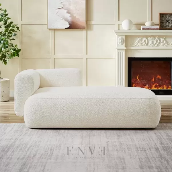 Kursi Sofa Ruang Santai Minimalis Modern-Putih Kursi Malas