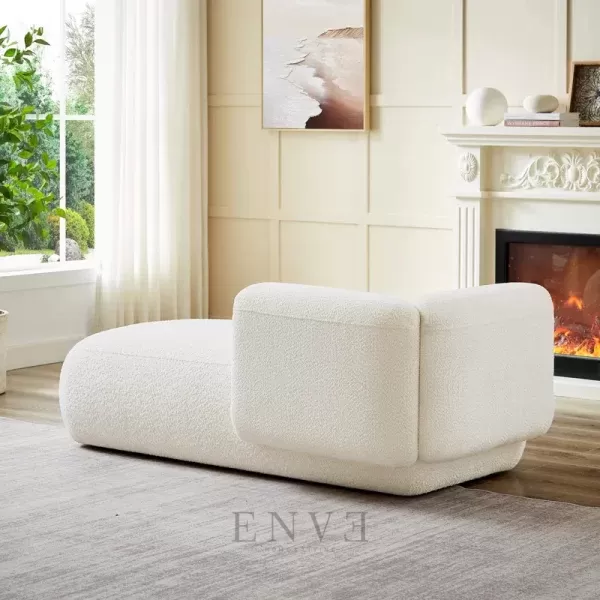 Kursi Sofa Ruang Santai Minimalis Modern-Putih Belakang