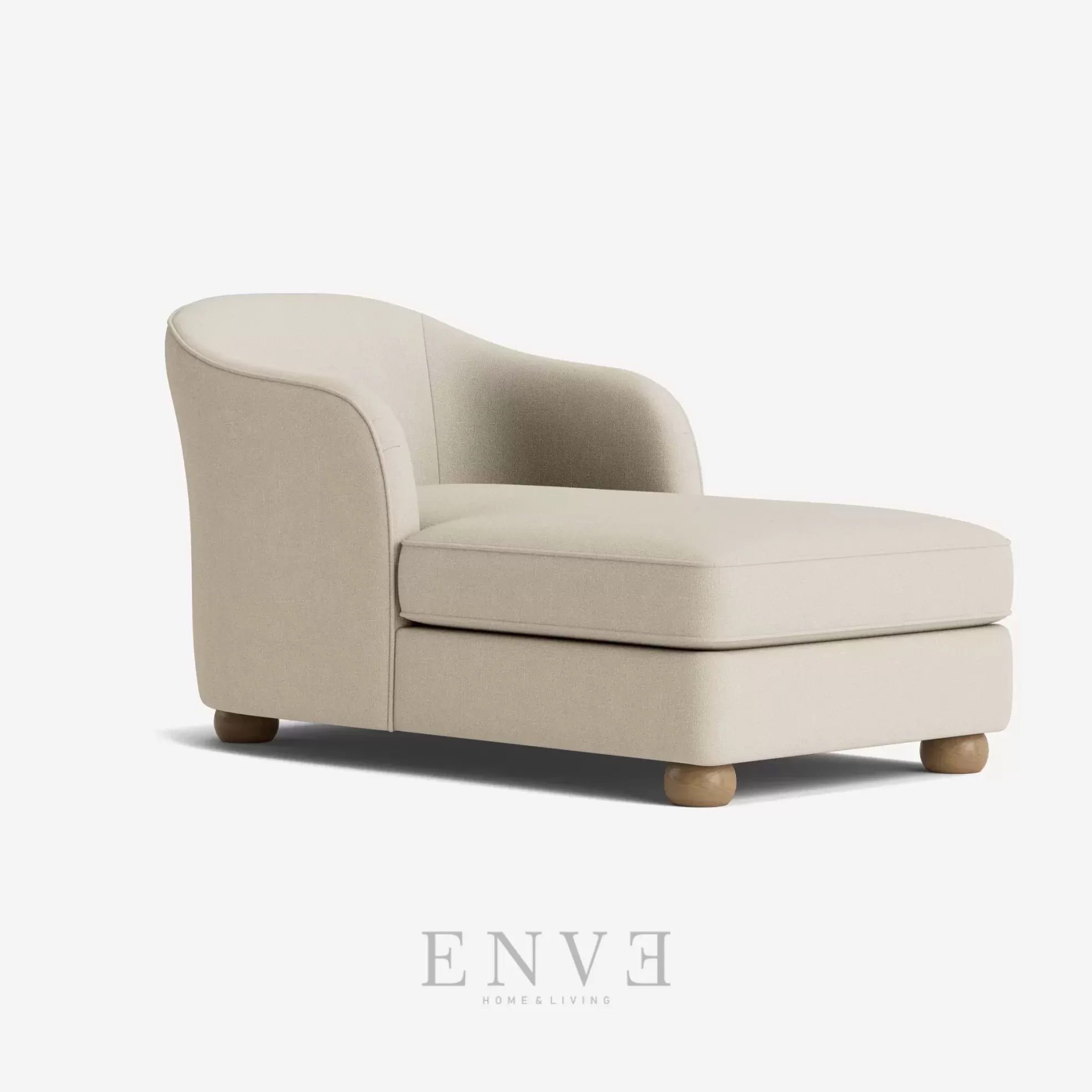 Kursi Sofa Santai Panjang Cream Minimalis Modern