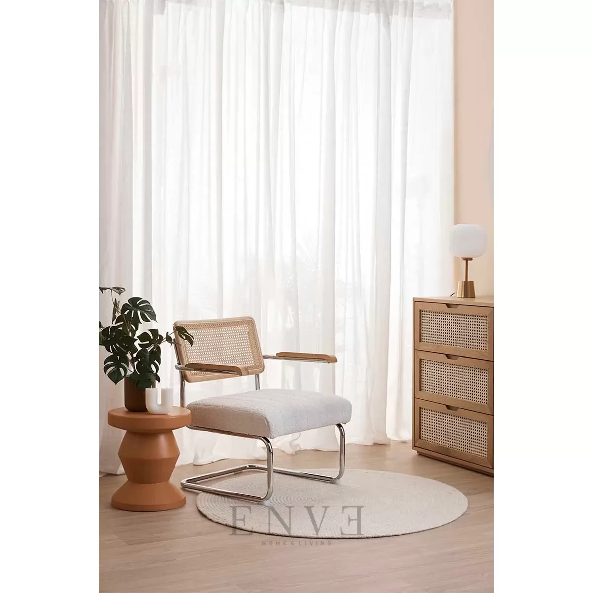 Kursi Sofa Single Minimalis Stainless Armchair