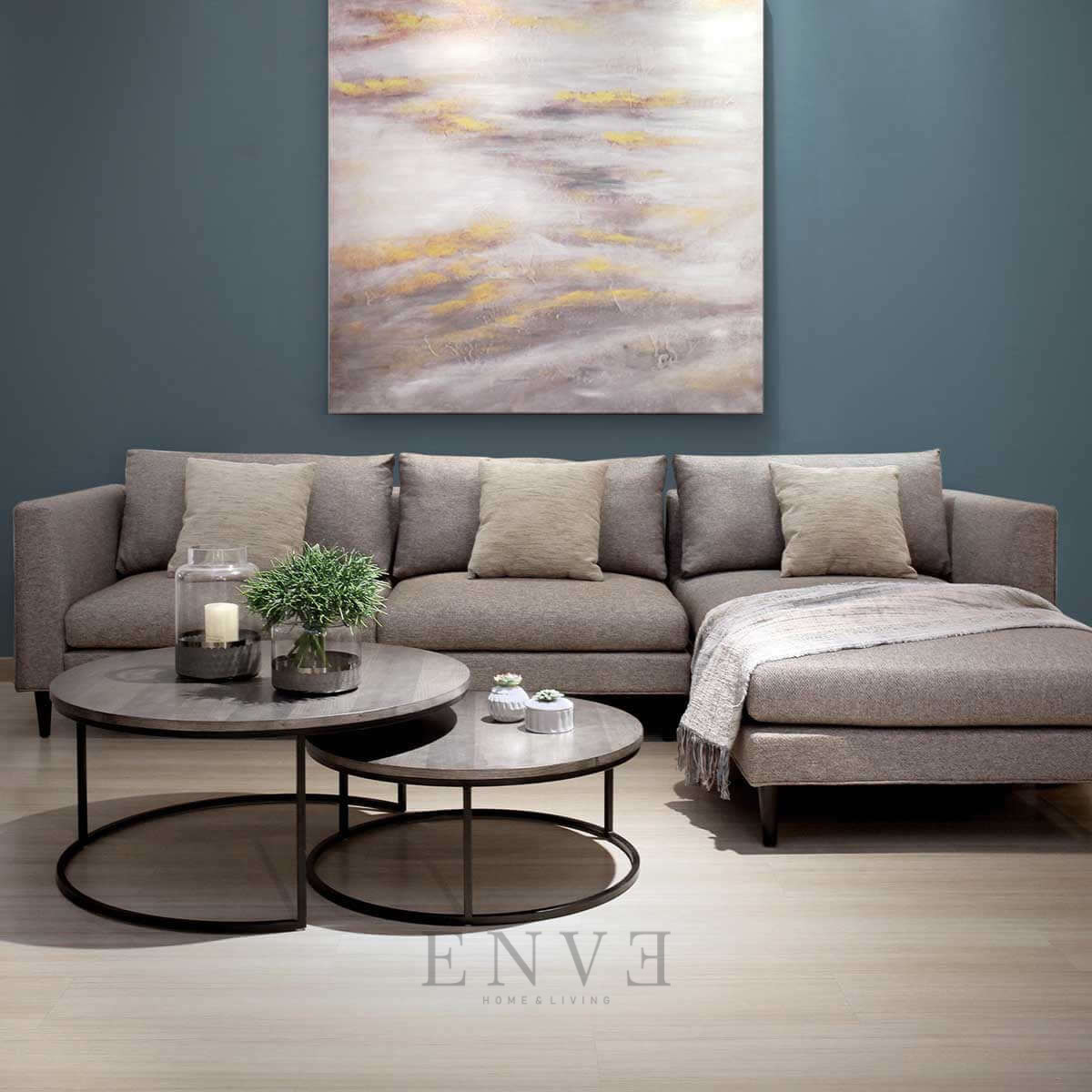 Set Sofa Tamu Leter L Minimalis Modern