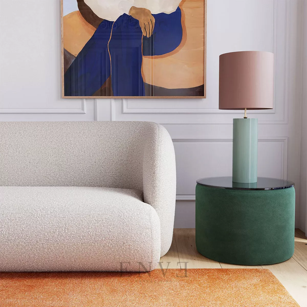 Sofa Modern Minimalis Lengkung Ruang Tamu