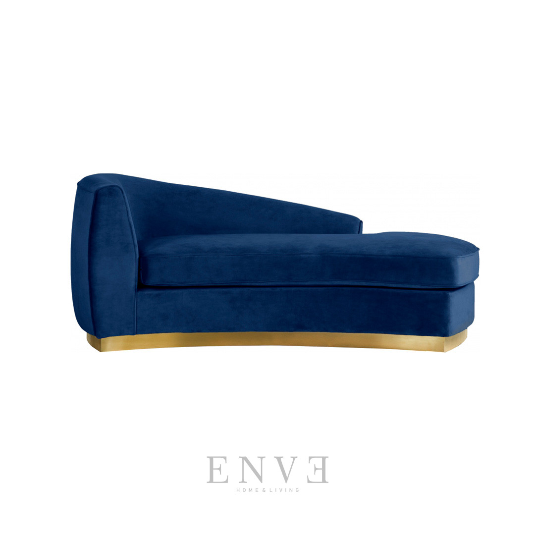 Sofa Santai Blue Modern Mewah