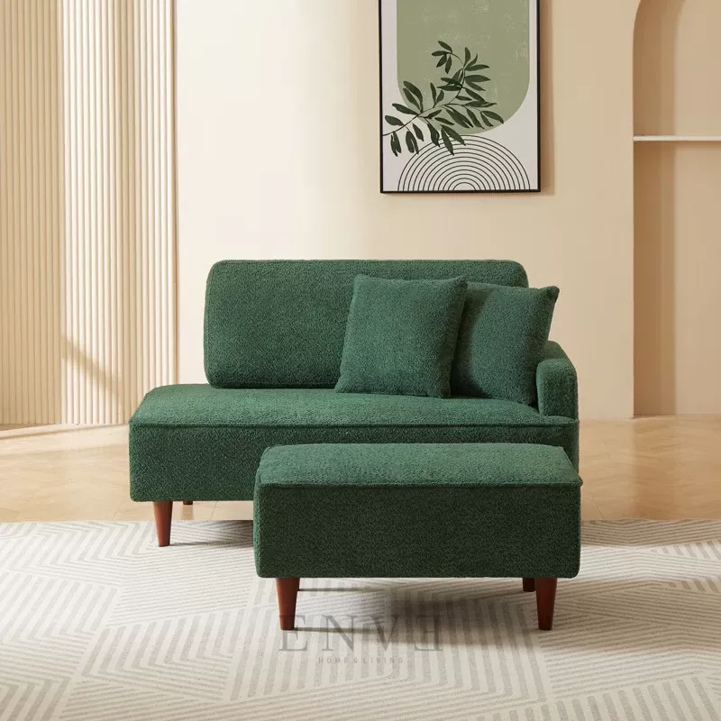 Sofa Santai, Kursi Malas Bangku Minimalis Modern Green