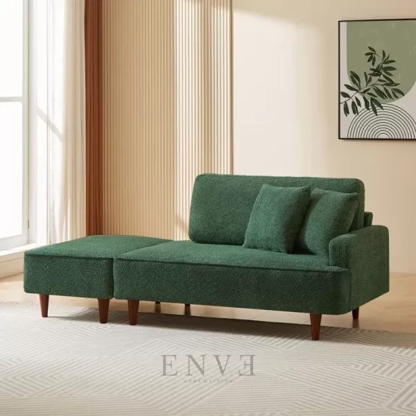 Sofa Santai, Kursi Malas Bangku Minimalis Modern Hijau