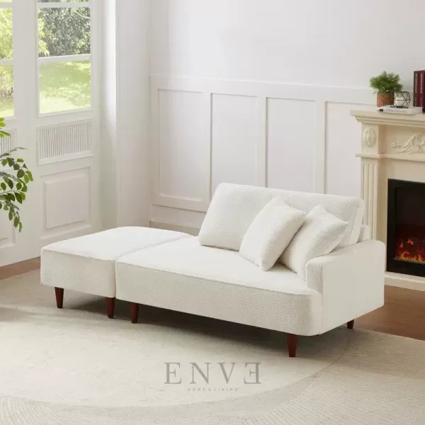 Sofa Santai, Kursi Malas Bangku Minimalis Modern Putih