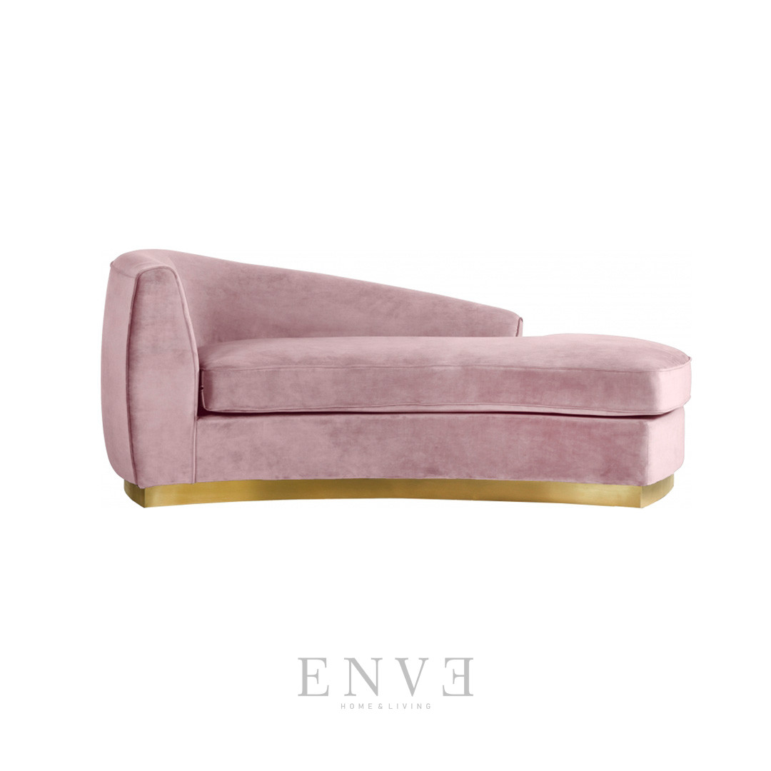 Sofa Santai Pink Modern Mewah