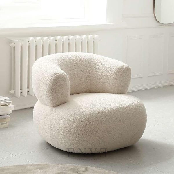 Sofa Single Santai Bulat Minimalis Modern Ruang Tamu