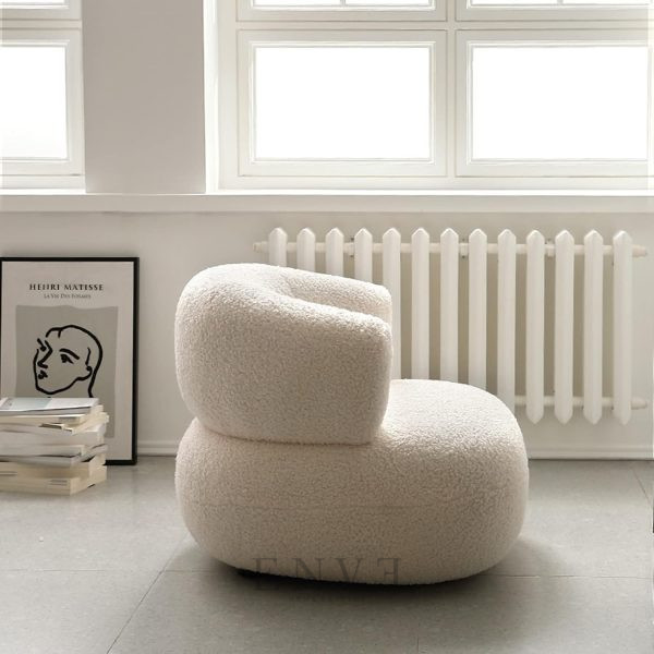 Sofa Single Santai Bulat Minimalis Modern