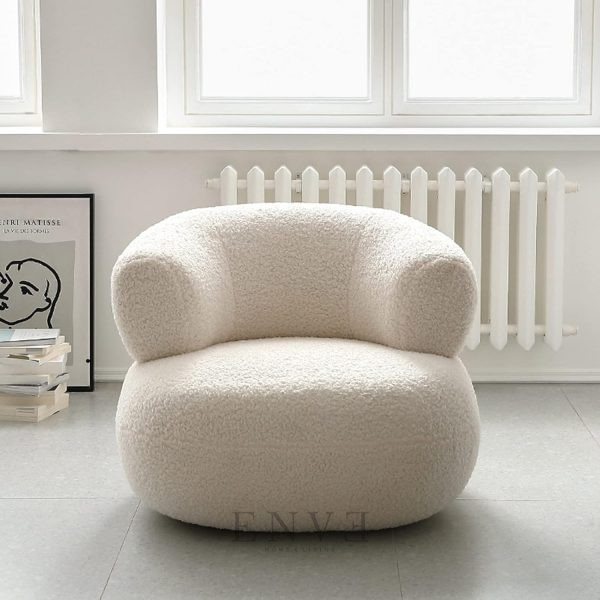 Sofa Single Santai Bulat Minimalis Modern