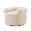 kursi sofa bulat minimalis modern armchair 1 seater
