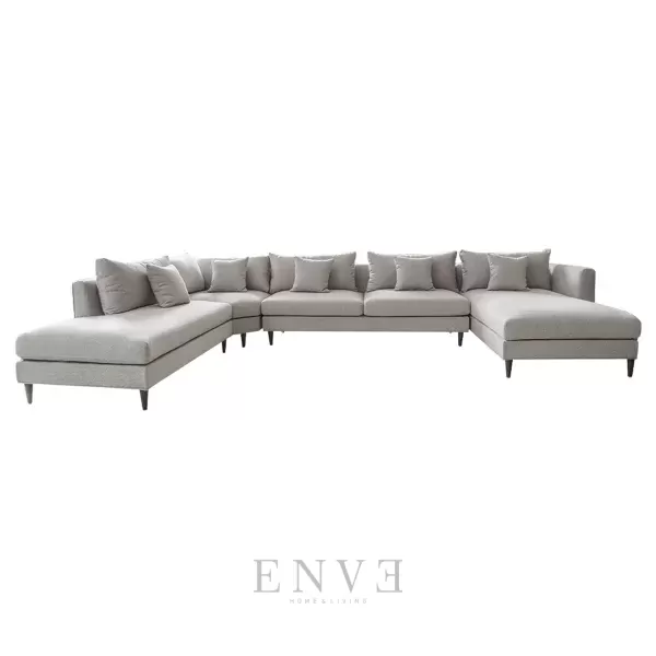 set sofa ruang tamu minimalis leter U
