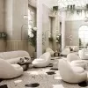 sofa modern 1 seater armchair cafe