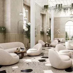 sofa modern 1 seater armchair cafe