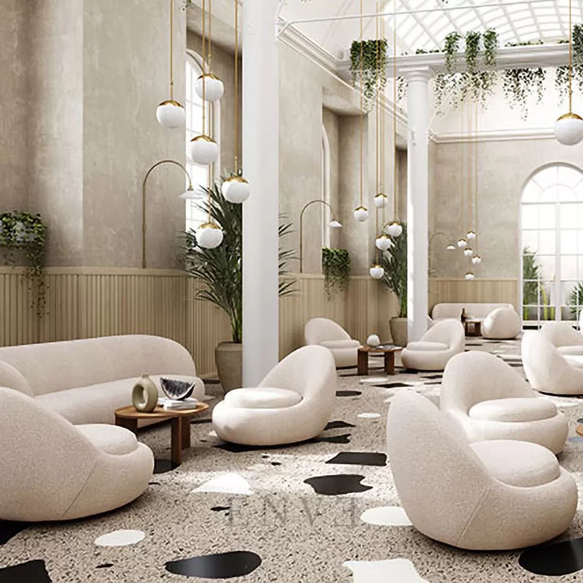 sofa modern 1 seater armchair cafe