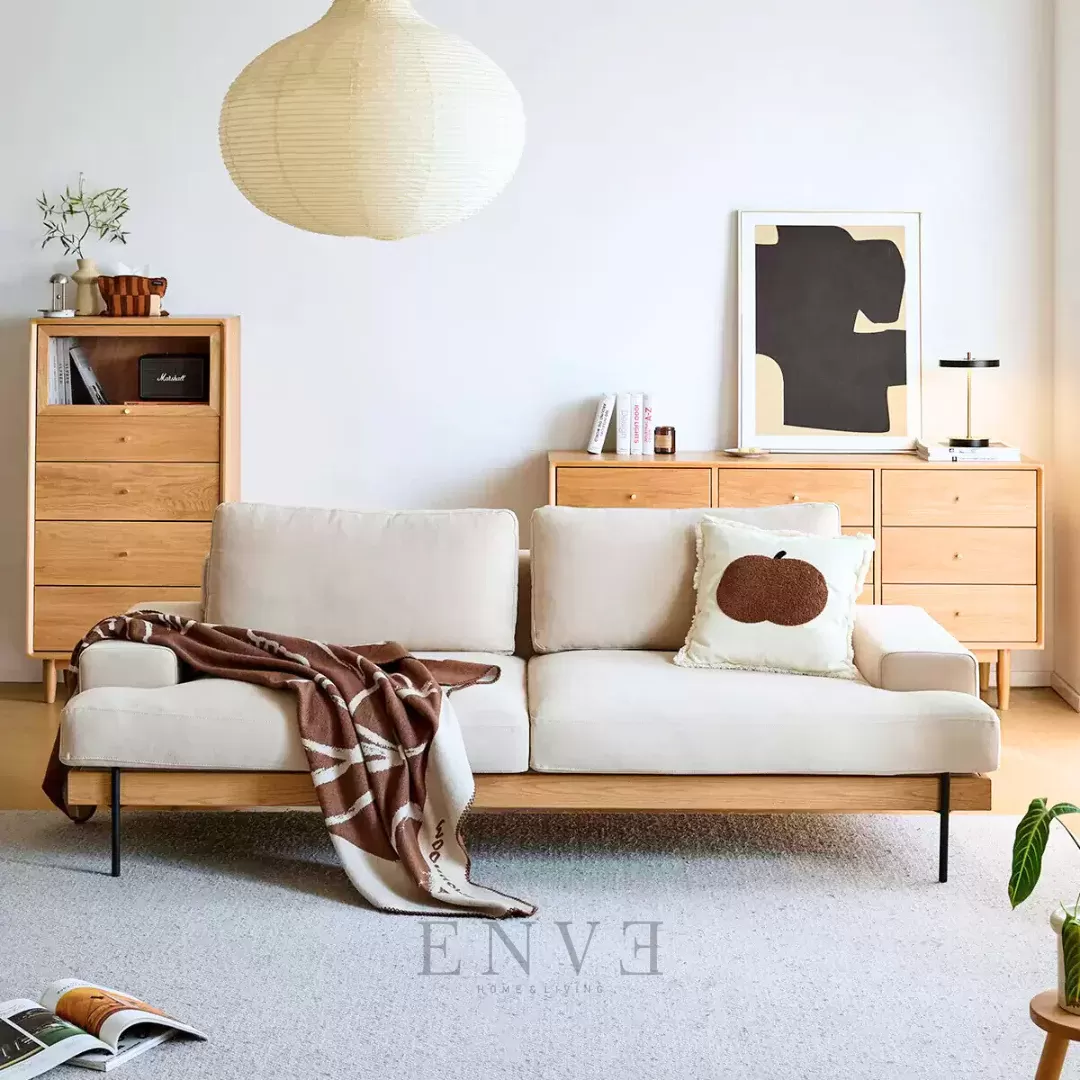 Kursi Sofa Industrial Minimalis Modern Putih