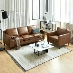 Kursi Sofa Kulit Minimalis 3 Seater