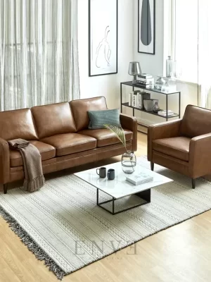 Kursi Sofa Kulit Minimalis 3 Seater