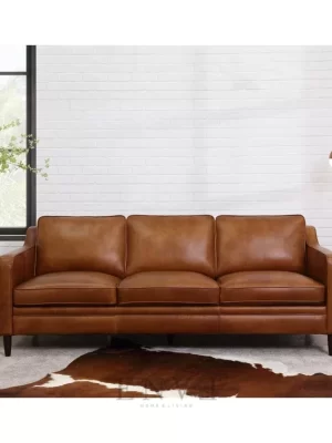 Kursi Sofa Kulit Minimalis 3 Seater