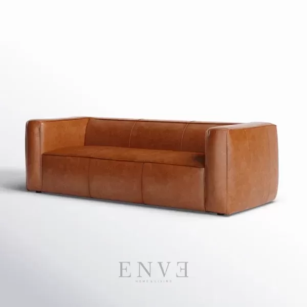 Sofa Kulit Minimalis 3 Seater , Sofa Kulit